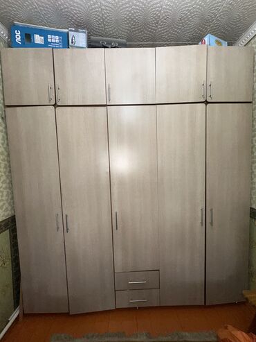 шкафы для дома бу: Кийим салуучу шкаф, Колдонулган, Түз, ЛДСП
