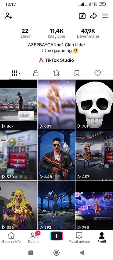 qulluqcu isi axtariram: Satılır: TikTok səhifəsi - İzləyici: 11.4K - Bəyənmə: 47.9K - — 2