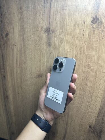 купить айфон 5 с: IPhone 15 Pro, Колдонулган, 256 ГБ, Natural Titanium, Каптама, Коргоочу айнек, Бөлүп төлөө менен, 91 %