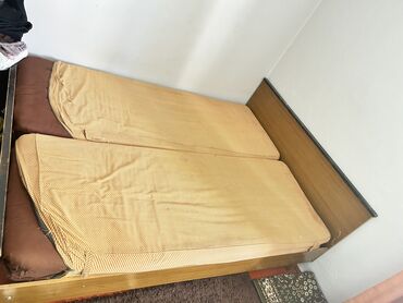 колыбель бу: Двуспальная кровать, Б/у, С матрасом, ЛДСП, длина - 190 см