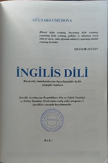 kitab alan: Məhsul: “English – Sınaq Toplusu” (2023) Təsvir: - Magistraturaya və — 10