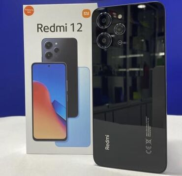 xiomi redmi note 11: Redmi 12, 256 GB, rəng - Qara, Zəmanət, Sensor, Barmaq izi