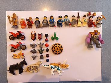 упаковочные коробки: LEGO: 13 фигурок с аксессуарами +1 большая фигурка 3 транспорта 3 — 1