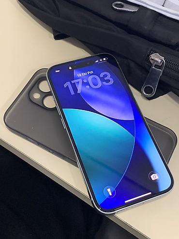 14 pro max kabro: IPhone 15, 128 GB, Ağ, Face ID — 2
