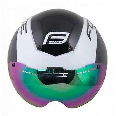 Oprema za bicikliste: KACIGA FORCE GLOBE TIMETRIAL,CRNO-BELA L-XL | Force Globe — 1