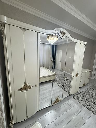 Спальные гарнитуры: Спальный гарнитур, Б/у, Двуспальная кровать, Шкаф, Комод, Кыргызстан, Самовывоз, цвет - Белый — 10