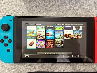 Nintendo Switch OLED: Nintendo Switch (не OLED), неоново‑красный/синий Торг или обмен — 3