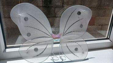 костюм для детей: КРЫЛЬЯ БАБОЧКИ❗️❗️❗️❗️❗️❗️❗️❗️❗️ Белый крылья бабочки середине розовая