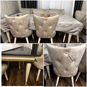 RumMasa desti 6 stulla 550₼ satilir .Unvan Abseron genc seh &Rumi