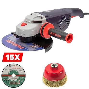 Elektrik əl alətləri: №: 3038 Məhsulun adı: Cilalama maşını Makute AG029 UM-S139 230/2600 — 1
