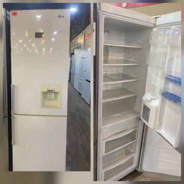 disbenser: 2 двери LG Холодильник Продажа, цвет - Белый, С диспенсером