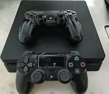 скупка сокулук: Сони PS 4 slim 1 терабайт диск fifa 2025 2 жостик менен. Состояние — 1