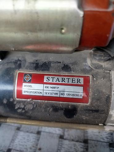 Alışma sistemləri: IDE 1409T-P model nömrəli, 12 V və 3.7 kW gücündə işləyən starter — 1