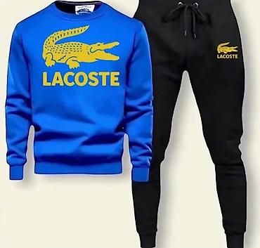 Trenerke: Trenerka Lacoste, bоја - Crna — 2