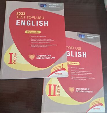 Içləri tərtəmizdir.İngilis dili 2023 1ci və 2ci hissə satılır. Hər