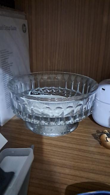 Digər dəstlər və servizlər: Mətbəx servisi dəsti - Sini: Sarı çərçivəli plastik/laminat — 8