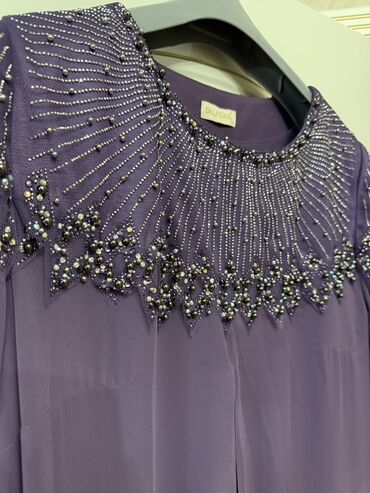 вечерне платье трансформер: Кече көйнөгү, Узун модель, Жеңдери менен, Страздар, M, L, XL