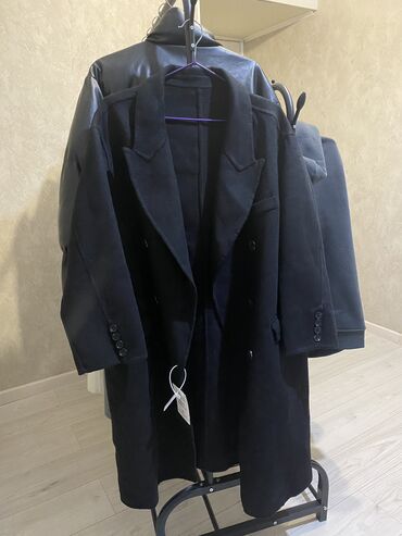 короткое пальто: Пальтолор, Кыш, Койдун жүнү, Узун модель, Кош борттуу модель, Подкладкасыз, M