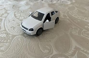 oyuncaq demir masin: Ağ rəngli metal oyuncaq avtomobil modeli - Korpus: metaldan, detallı — 4