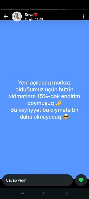 Repetitorlar: Yeni açılmış mərkəz bütün xidmətlərə 15% endirim təklif edir. Bu