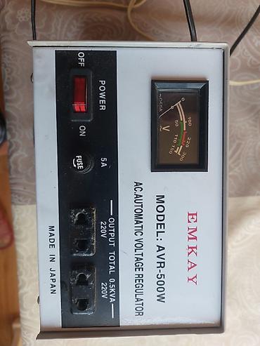 AC gərginlik stabilləşdiriciləri (2 ədəd) 1) EMKAY AVR-500W - Model