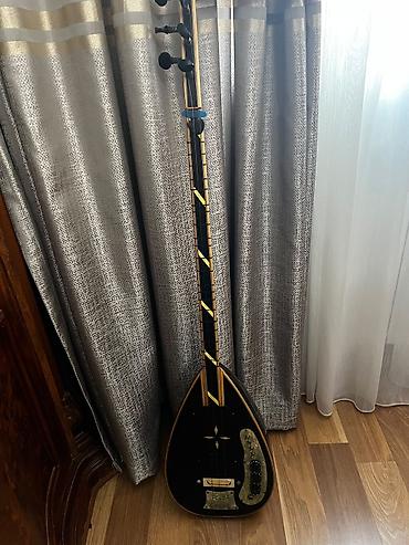 ucuz saz: Elektrikli saz - Korpus: armud formalı, parlaq qara lak örtük; arxa — 3
