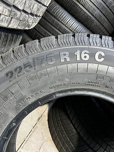7.00 12 шина: Шины 225 / 75 / R 16, Всесезонная, Б/у, Комплект, Германия, Continental — 7