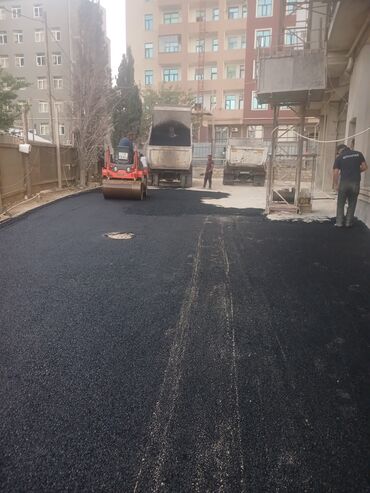 Plitə işləri: Yüksək səviyyədə Asvalt işleri, asvalt qaşınmışı frez işleri görülür