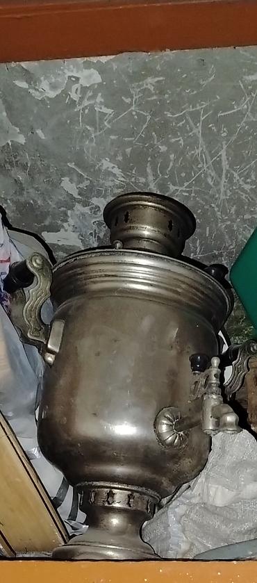 Klassik metal samovar - Material: qalın metal/kromlu ərinti - Yanacaq