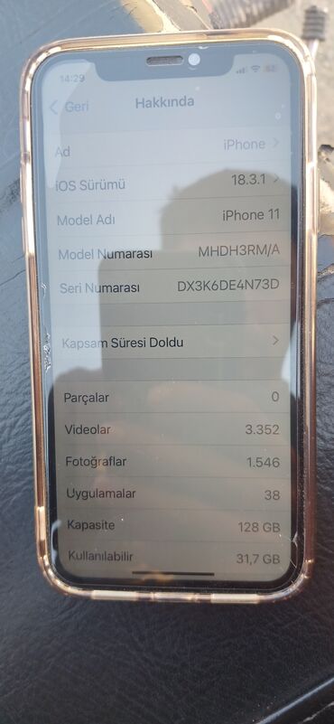 iphone xs maxs: IPhone 11, 128 GB, Qara, Face ID, Barmaq izi, Simsiz şarj