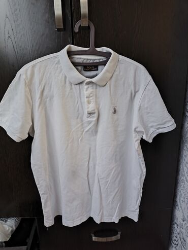 мужское пальто черное: Мужская футболка, L (EU 40), Us Polo Assn, Б/у, цвет - Белый, Самовывоз, Платная доставка