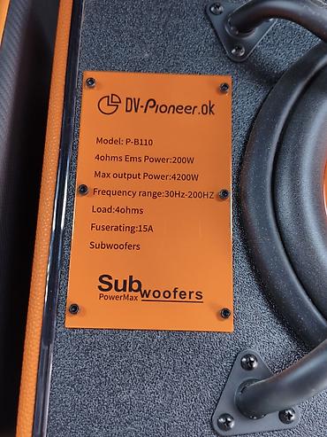 49: Сабвуфер DV-Pioneer.ok P-B110 в корпусе Характеристики: - Модель — 2