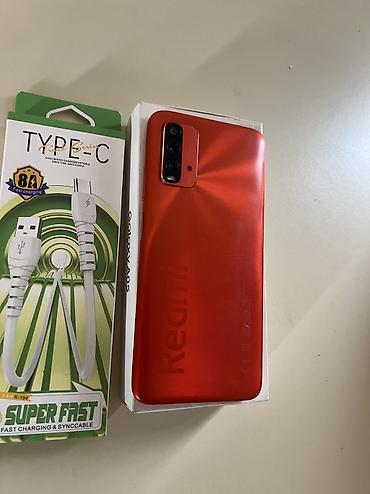 redmi turbo: Redmi 9T, 128 GB, rəng - Qırmızı, Face ID — 9