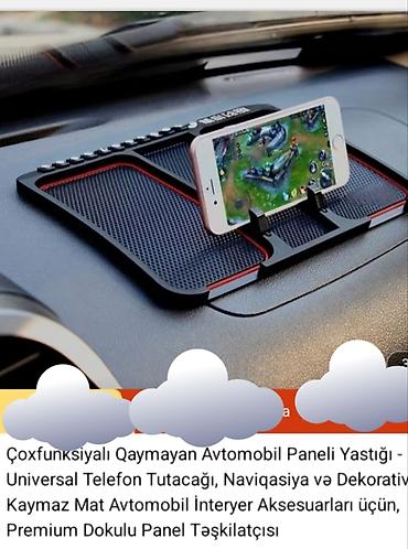 elektrik acar: Çoxfunksiyalı qaymayan avtomobil paneli yastığı və universal telefon — 1