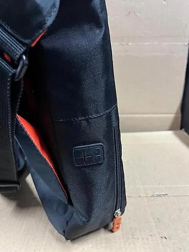 Futrole i torbe za laptopove: Torba za rame (messenger) – crno-narandžasta - Moderan dizajn sa — 3