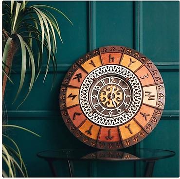 Подарки и сувениры: Этно часы . Часы в национальном стиле оптом настенные часы этно — 5