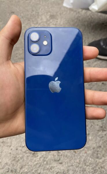 iphone 12 синий: IPhone 12, Б/у, 128 ГБ, Синий, Защитное стекло, Чехол, 74 %