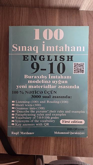 Testlər: Məhsul: “100 Sınaq İmtahanı – English 9-10” (First edition) Təsvir: - — 1