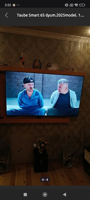 TV və video: İki aydi alinib.Taube Smart TV 65 düym diaqonallı ekranı ilə ev
