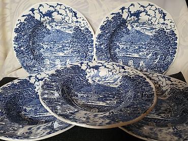 Kuhinjski setovi: Engleski duboki tanjiri Crown Ducal iz 70ih.god. Engleski duboki — 1