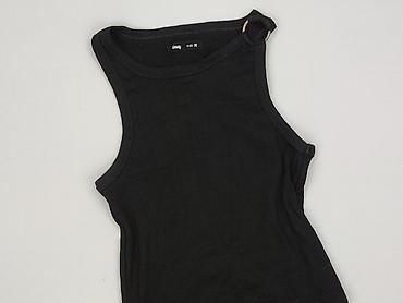 czarne bluzki basic: Sinsay, Top damski, rozmiar M — 1