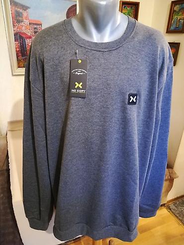 nike tek flis: Veliki muski pamucni duks No Copy u broju 6XL Sivi. Veliki model — 1