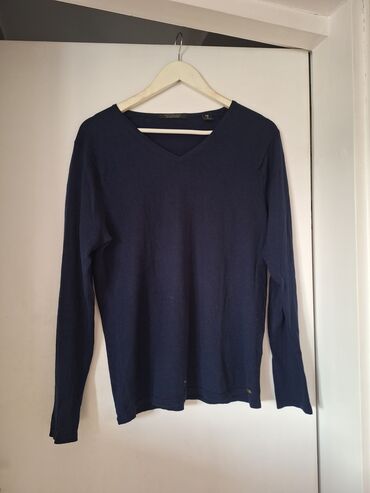 dzemperi sirogojno: Sweater, M (EU 50), Maison Scotch, color - Blue, Cotton