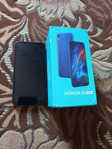 islemis telefonlarin satisi: Honor 8S, 64 ГБ, цвет - Синий, Сенсорный, Две SIM карты, С документами