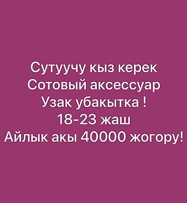 работа ош базар: Требуется Продавец-консультант в Магазин электроники, График: Шестидневка, Карьерный рост, Полный рабочий день — 1