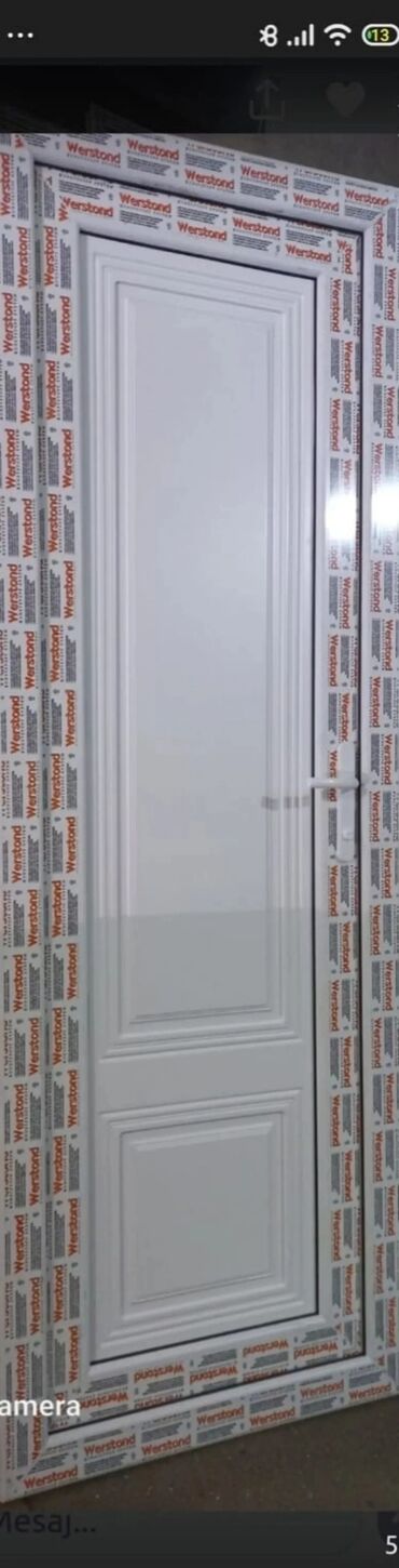 Plastik qapılar: Yeni Plastik qapı 80x200 sm Zamok ilə, Zəmanətli, Pulsuz quraşdırma, Ödənişli çatdırılma, Rayonlara çatdırılma — 19