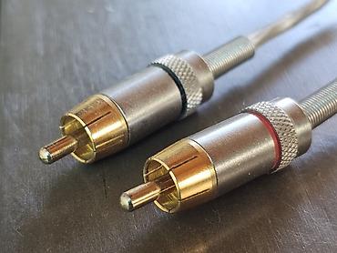 Kablovi i adapteri: Hama Silver Tone - Usmereni RCA činč kabl 1,5m. Vrhunski — 6