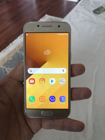 c5 samsung: Samsung Galaxy A3 2017, 16 ГБ, цвет - Золотой, Отпечаток пальца, Сенсорный, Две SIM карты
