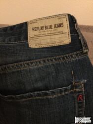 Farmerke: Original Replay farmerice 34 98% cotton 2% elastin Polustruk 47-49cm — 7