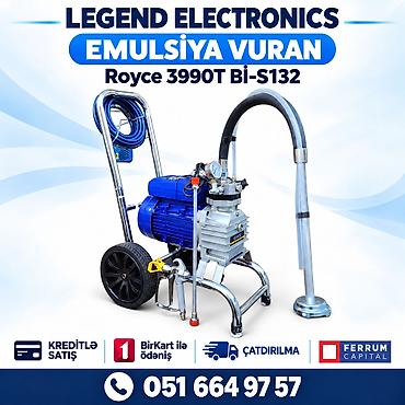 Elan başlığı: Royce 3990T Bİ-S132 emulsiya vuran, boya aparatı Elan lalafo.az -da Elan başlığı: Royce 3990T Bİ-S132 emulsiya vuran, boya aparatı Elan